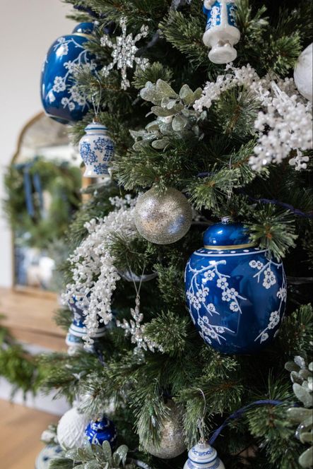 Shop The Look: Blue &amp; White Holiday Décor