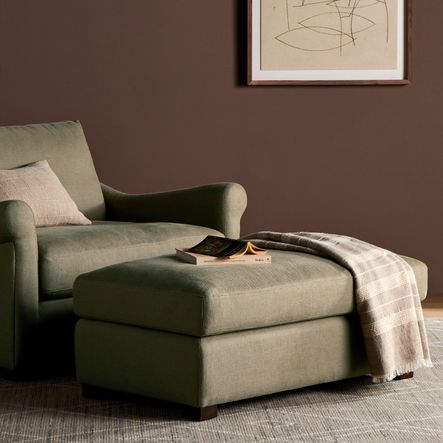 SHOP THE LOOK: Bridges Ottoman in Brussels Khaki | SHOP THE COLLECTION