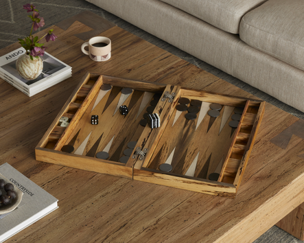 SHOP THE LOOK: Backgammon-Spalted White