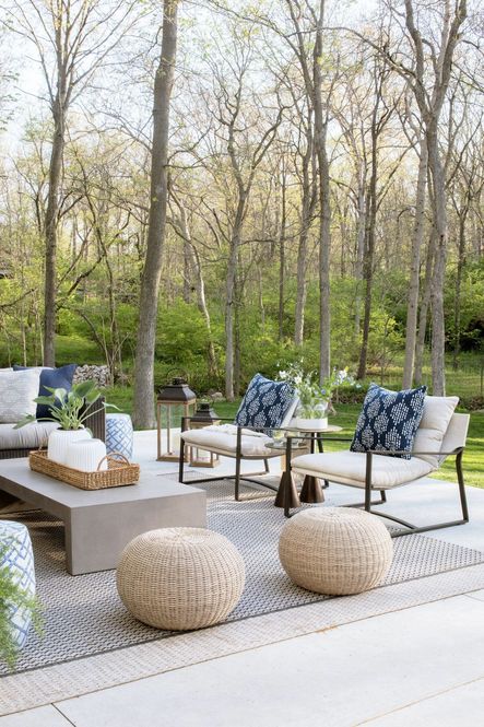 SHOP THE LOOK: Phoenix Outdoor Stool, Parish Coffee Table, Avon Sling Chair