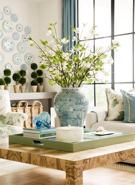 SHOP THE LOOK: Blue &amp; White Chain Temple Jar