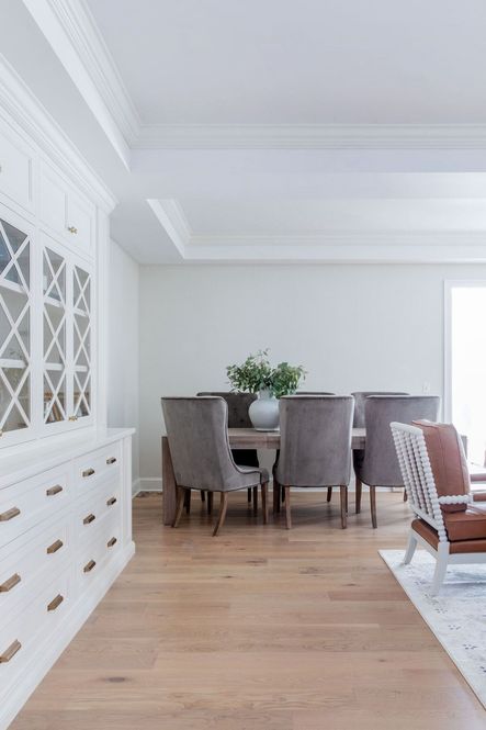 SHOP THE LOOK: Busan White Balloon Jar, Elouise Dining Chair, Adler Extension Table