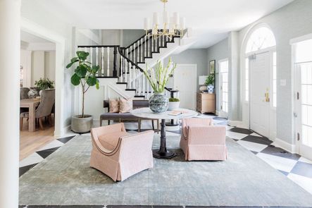 SHOP THE LOOK: Lucy Dining Table, Gayle Bench, Dillon Chandelier