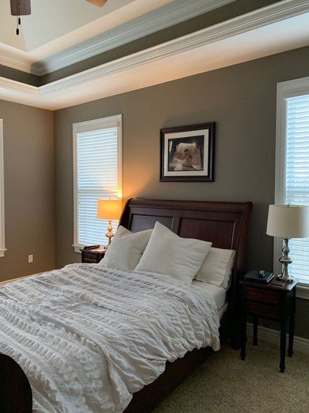 Before: Heavy matching furniture weighed the room down.