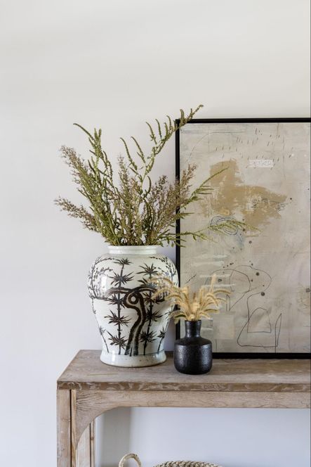 Design by Bodine White | Photography by Scout & Nimble | SHOP THE LOOK: Yuan Dynasty Bamboo Porcelain Jar, Blissful Melody II
