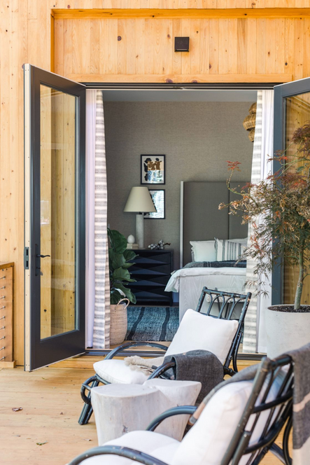 Accessible from the bedroom and living room, everyone can enjoy this peaceful outdoor space.