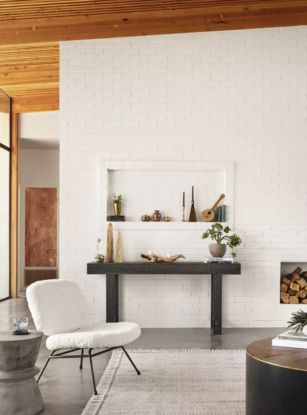 Image via Four Hands  | SHOP THE LOOK: Caleb Chair Ivory Angora