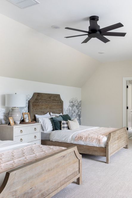 SHOP THE LOOK: Francesca Bed, Whitewashed Wood Tray, Ivory Pillow, Serengeti Sage Pillow