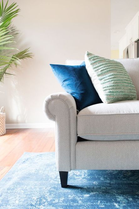 SHOP THE LOOK | Safflower Blue Velvet Pillow
