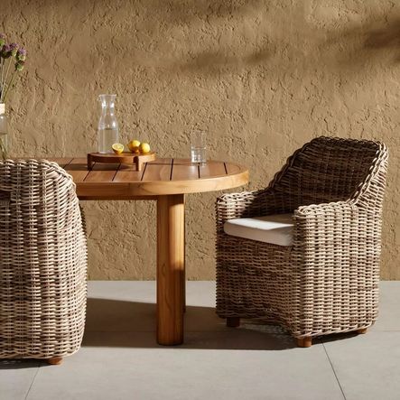 SHOP THE LOOK: Messina Modern Woven Outdoor Dining Armchair