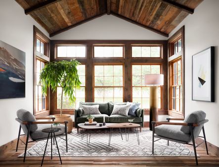 SHOP THE LOOK: Rowen Thames Raven Modern Grey Upholstered Accent Chair