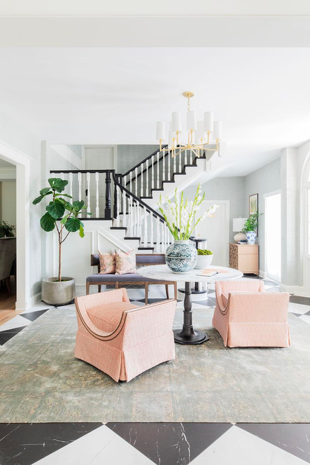 Design by Bodine White | Image via Scout &amp; Nimble | SHOP THE LOOK: Dillon 9-Light Aged Brass Chandelier