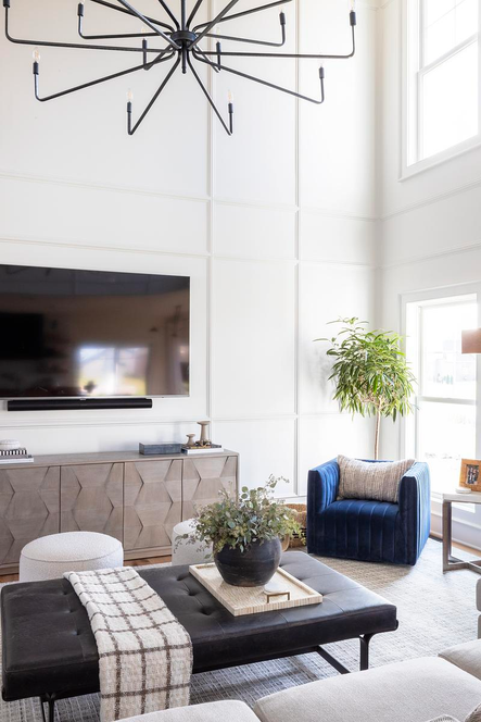 Design by Bodine White | Image via Scout &amp; Nimble | SHOP THE LOOK: Salem 16-Light Forged Iron Chandelier