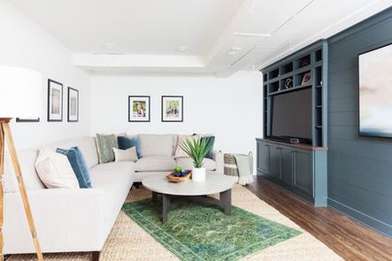 SHOP THE LOOK Misty Morning Art, Round Coffee Table With Iron