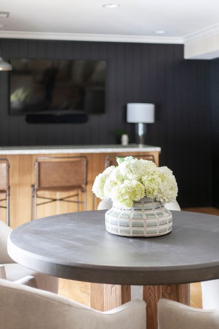 SHOP THE LOOK | Grid Vase, Wharton Bar + Counter Stools, Cove Dining Chair
