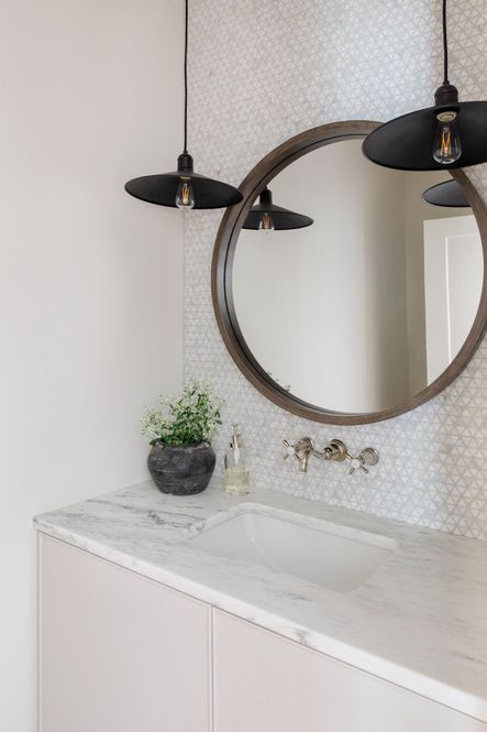 SHOP THE LOOK: McCoy Pendant, Birman Mirror, Vintage Pottery Water Jar