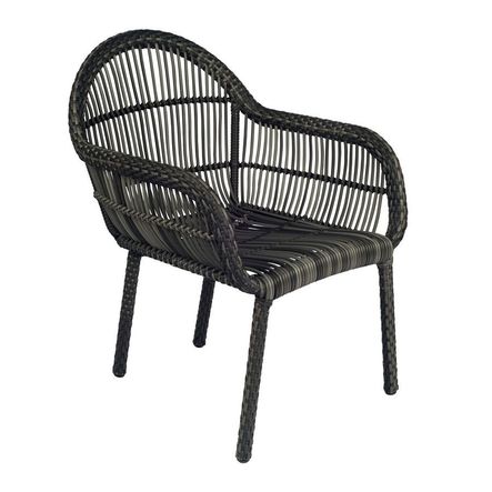The Cape Dining Arm Chair takes the classic boxy wicker style and gives it a contemporary twist. Experience the comfort and convenience of outdoor furniture without the maintenance with this all-weather wicker patio dining chair.