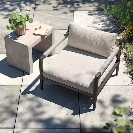 SHOP THE LOOK: Sherwood Fiqa Boucle Modern Outdoor Chair