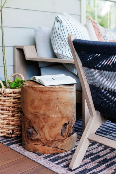 Our natural Teak Stool has so many beautiful variations and textures.
